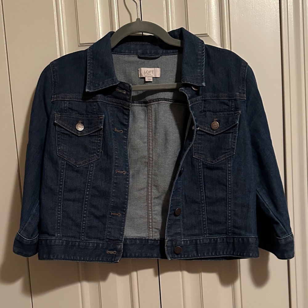 LOFT Crop Denim Jacket